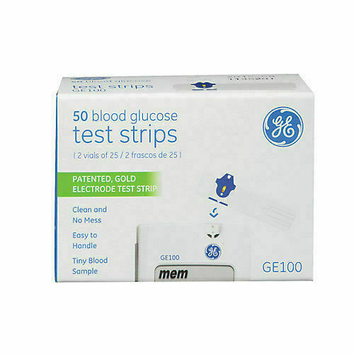 50 GE100 Diabetic Blood Glucose Test Strips EXP. 5/26