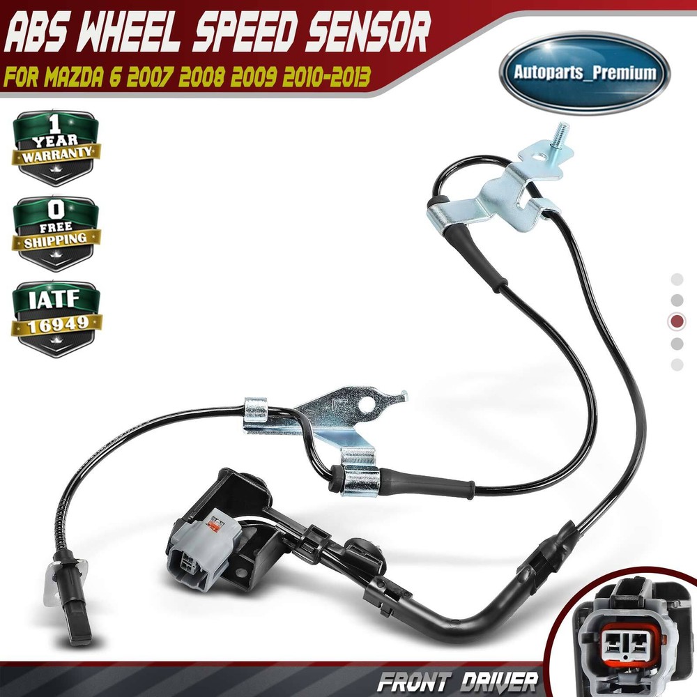 Front Left Driver ABS Wheel Speed Sensor for Mazda 6 2007 2008 2009 2010-2013