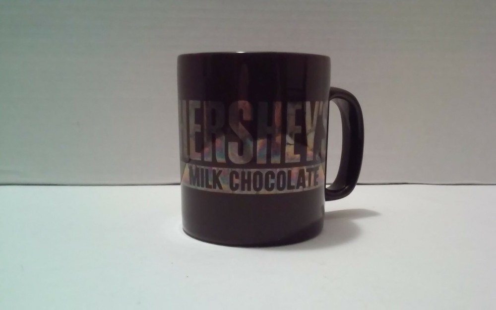 Vintage Hershey's Chocolate Mug Ceramic Handle Coffee Tea Hot Cup Brown 8 oz.