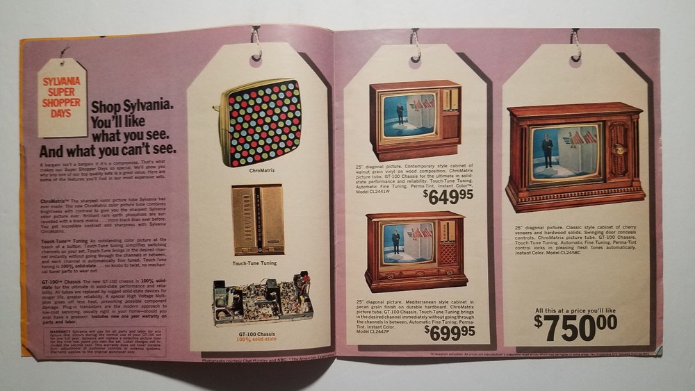 Vintage Sylvania Television & Stereo Brochure