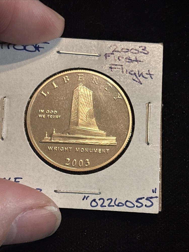 2003 First Flight Half Dollar “0226055” Proof Wright Monument 50c
