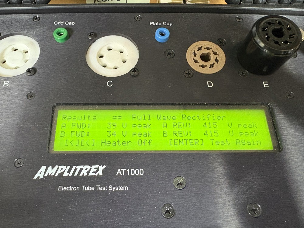 Sylvania Rectifier 1275 - Sylvania Rectifier 1275 - Amplitrex Verified - See Pic