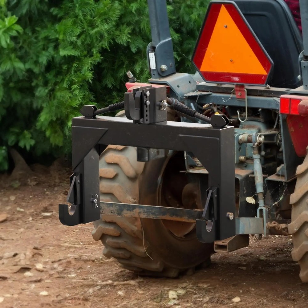 3 Point Quick Hitch Attachment & 2" Receiver for Category 1 Tractors, 3000 lbs