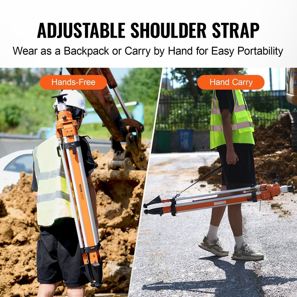 Adjustable Mount Tripod Laser Level 5/8"-11 Thread Durable Frame