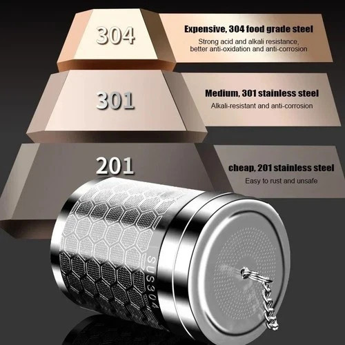 Stainless Steel Tea Infuser Extra Fine Mesh Loose Leaf Strainer Chain Hook