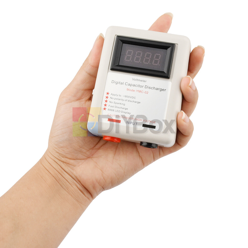 Digital Capacitor Discharge Pen Discharging Tool with Voltmeter without Sparking