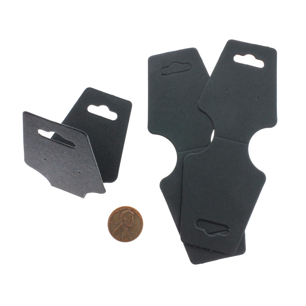BULK 100 Black Fold Over Display Cards - TL108