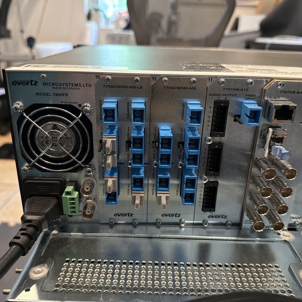 Evertz 7800FR Multi frame Production With Cards