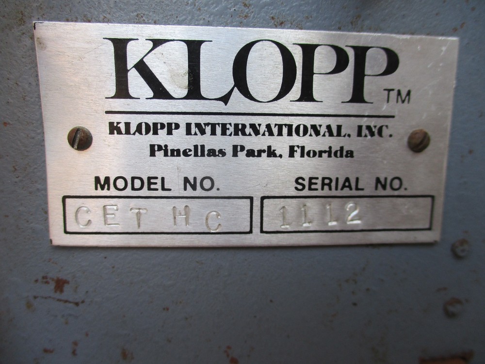 Klopp Coin Counter, Electric, Model CET HC