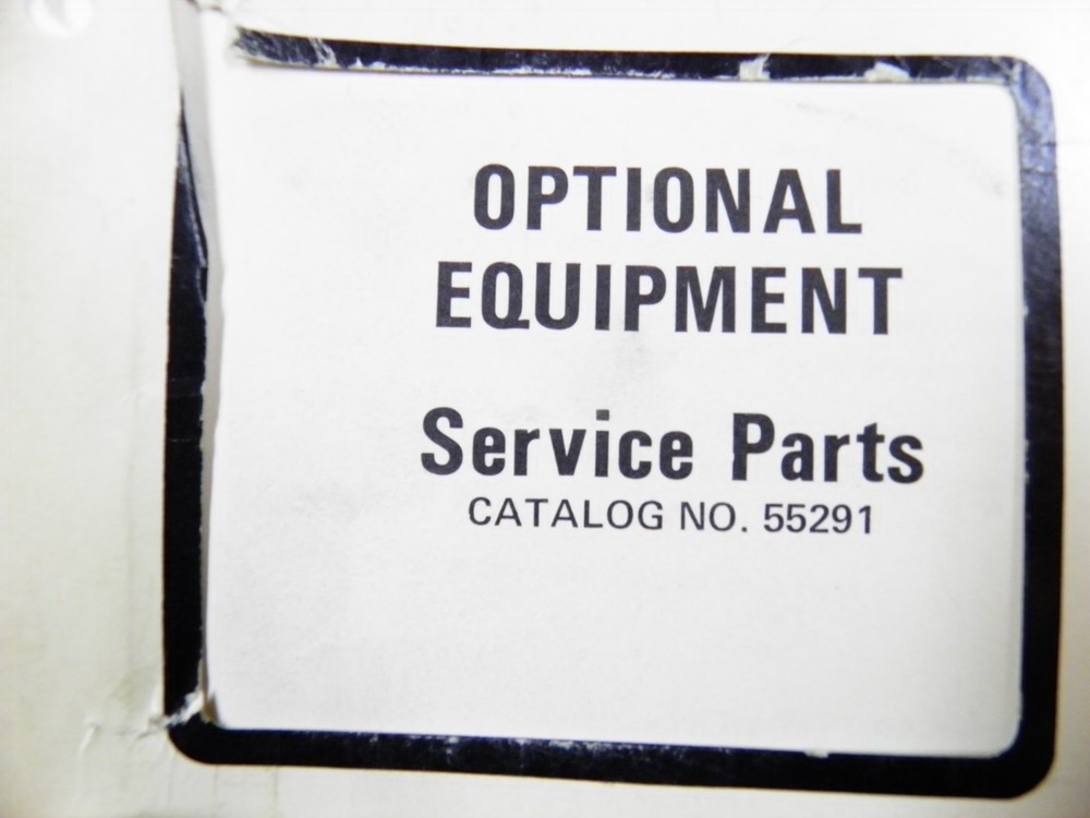 WAYNE FMC OPTIONAL EQUIPMENT PARTS CATALOG