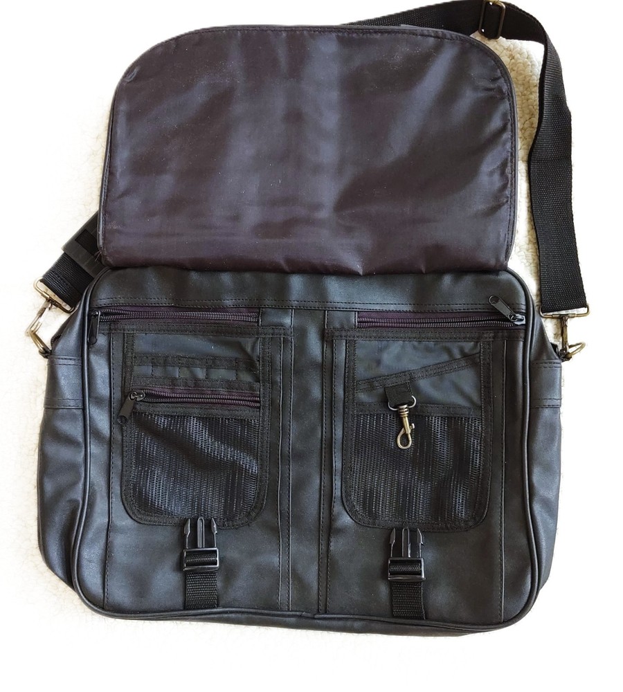 VTG LEATHER MESSENGER BRIEFCASE