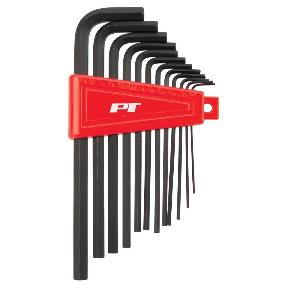 Performance Tool W1393 12pc SAE Long Hex Key Set Black - Professional Grade A...