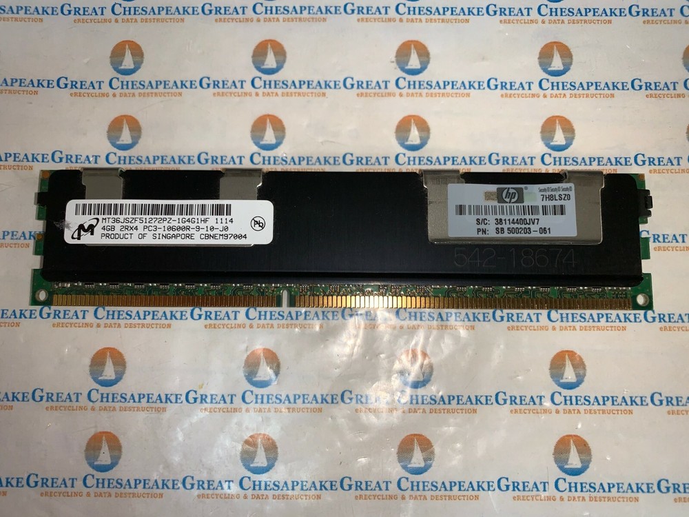 Micron MT36JSZF51272PZ-1G4G1HG 4GB 2X4R PC3-10600R SERVER MEMORY TESTED!