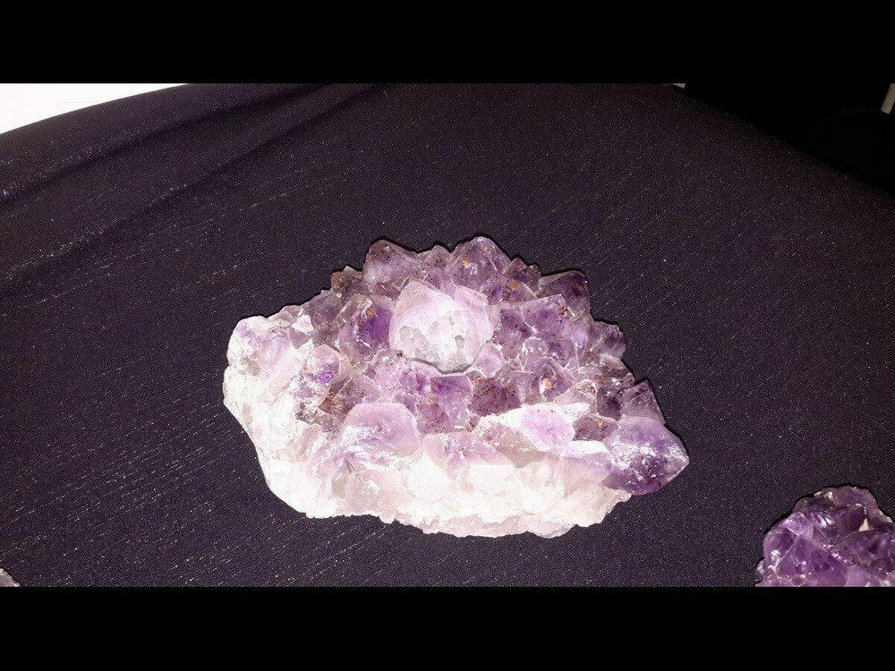 Amethyst Crystal Cluster Tea Light Candle Holder