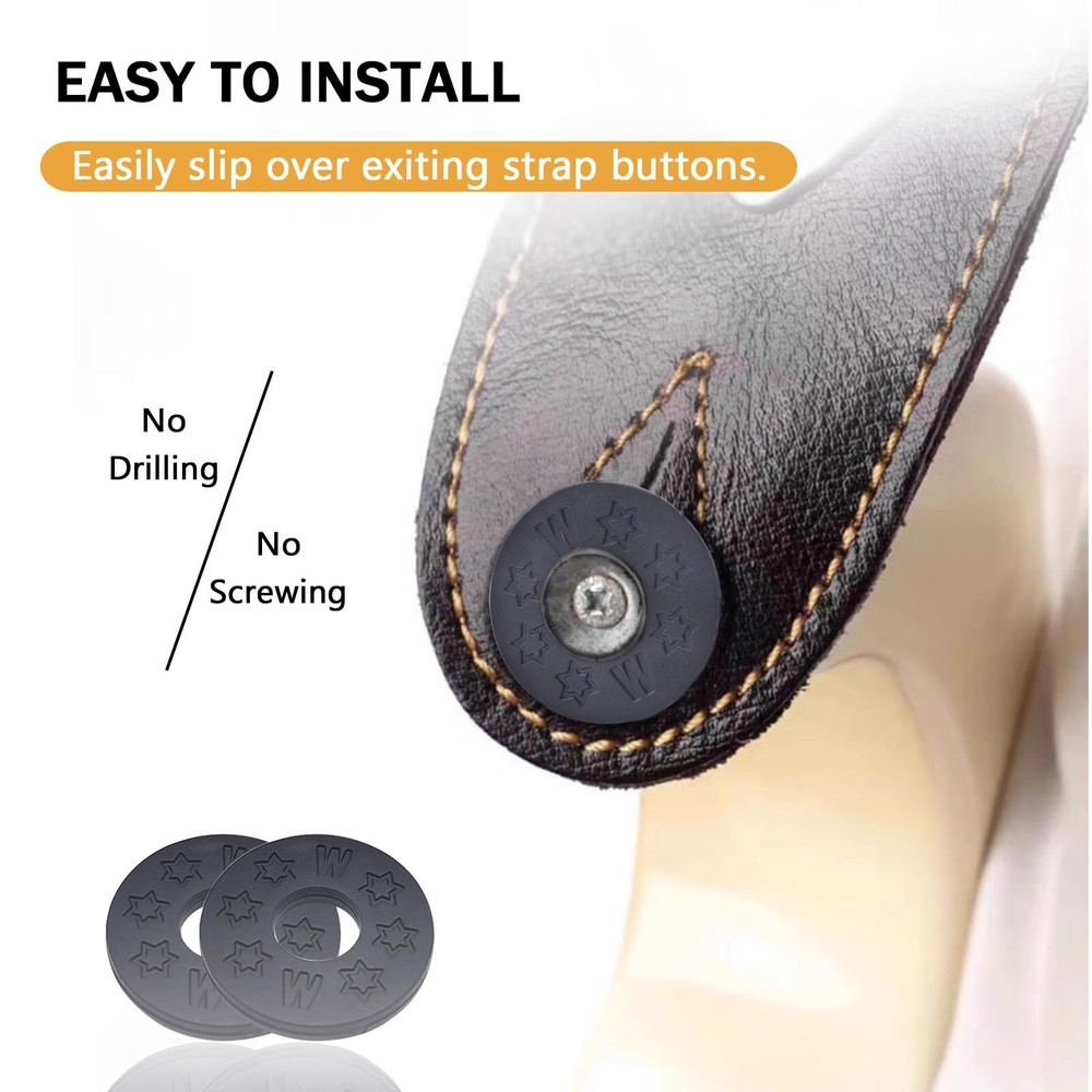 12 Pcs Guitar Strap Locks Silicone Strap Locks Rubber Guitar Protector