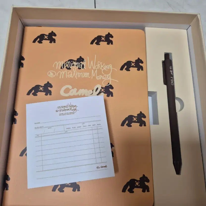 Kookmin Bank Diary Set with Pen & Notepad