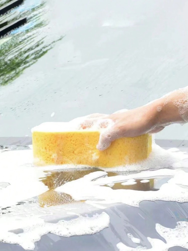 Compressed Car Wash Sponge – Thick Honeycomb Absorbent Cleaning Block-UK