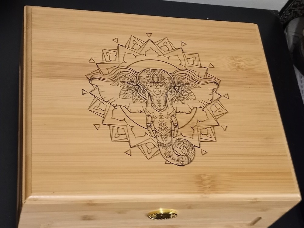 Bamboo Stash Box With Lock