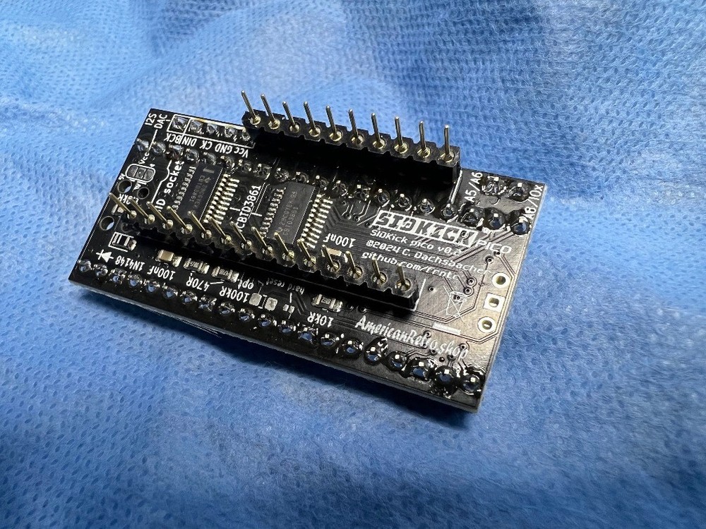 SIDKick Pico PWM Commodore 64 and 128 (C64 / C128) MOS SID 6581 / 8580 Assembled