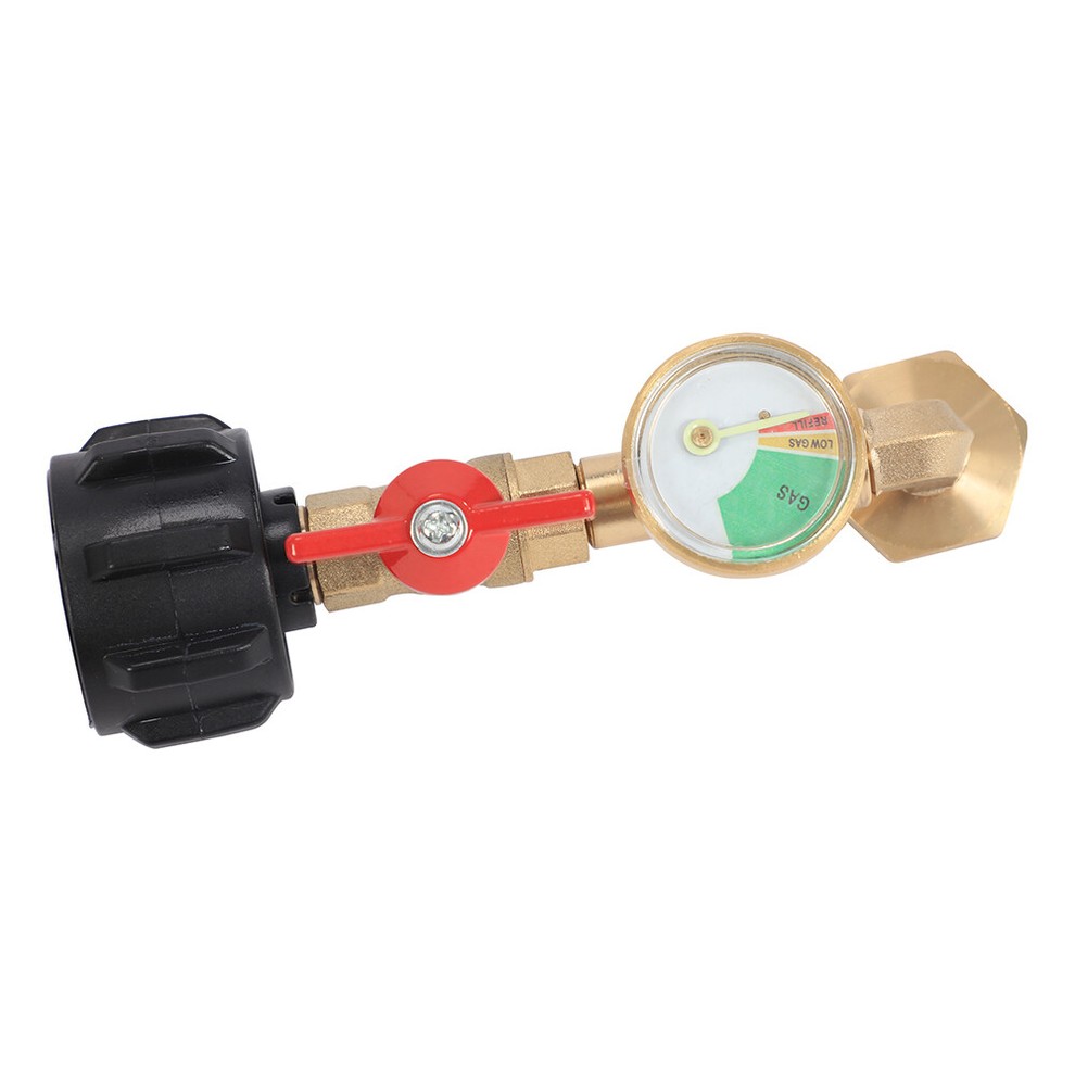 On-Off Control Valve Propane Refill Adapter 90-degree elbow