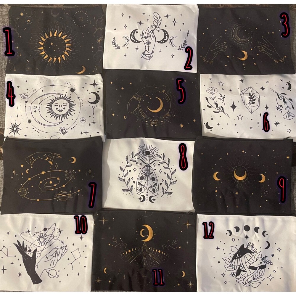 tarot and crystal bag clutches