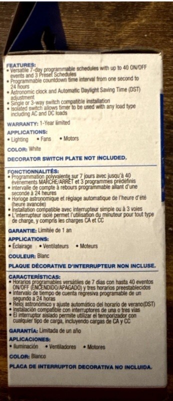 Intermatic ST01K Astronomic 7-Day Programmable Digital In-Wall Timer *NEW*