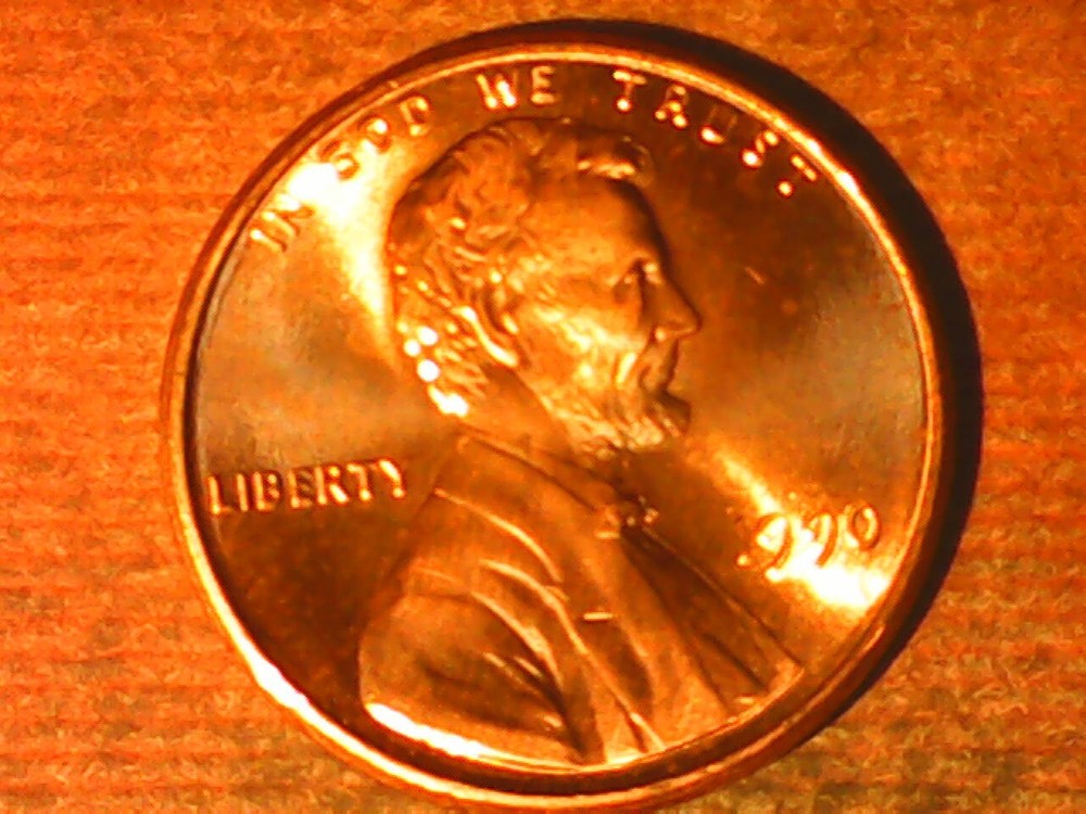 1990 Penny Die Crack Reverse
