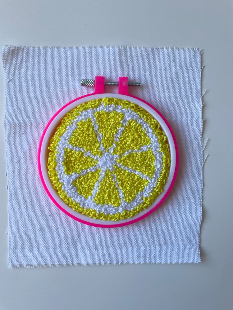 DIY Punch Needle Coaster Kit, Fruit Patterns