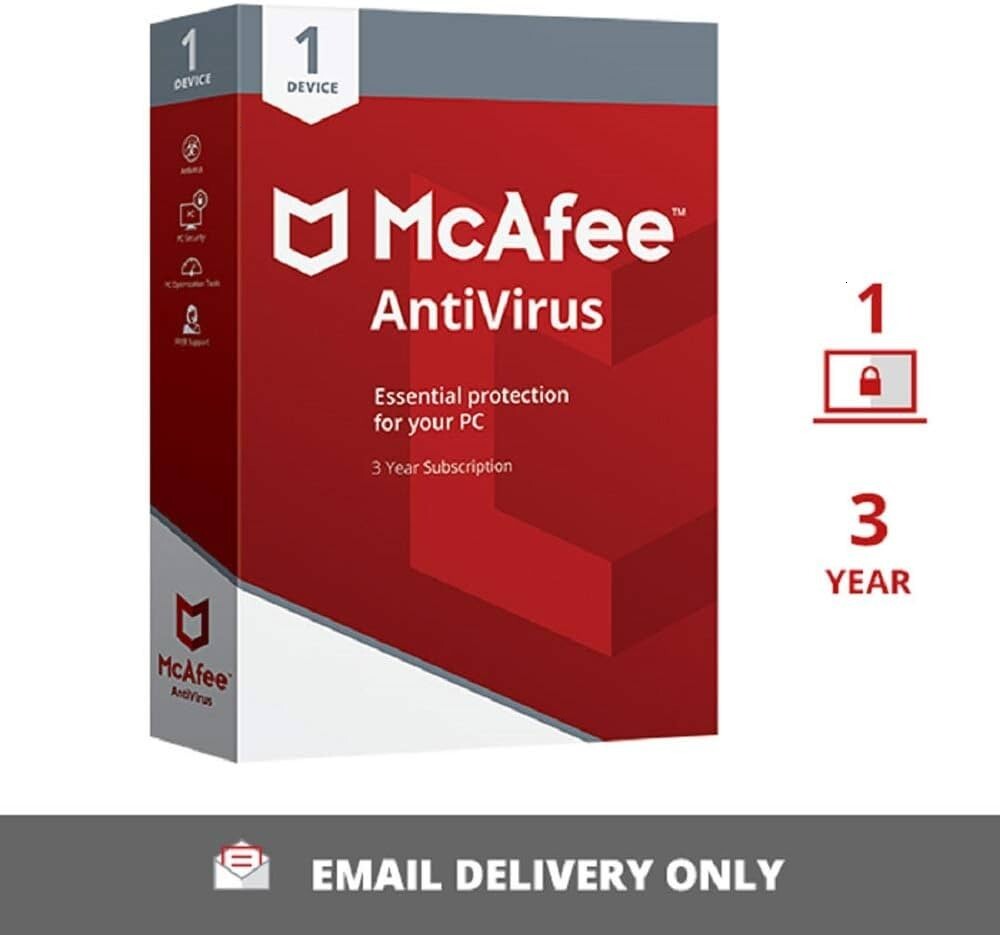 McAfee AntiVirus PC 1 Device 3 Years