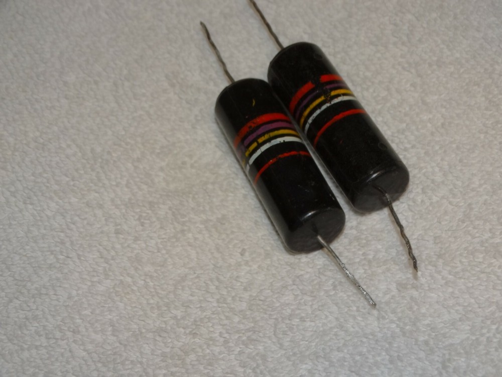 2 - Sprague Bumble Bee Capacitor Pulls .27 200v *Vintage*