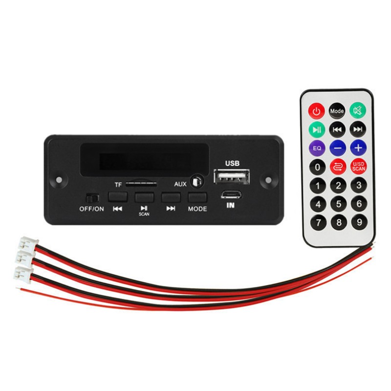 New 5V-12V Amplifier Bluetooth MP3 Player Decoder Board 5V Car FM Radio Module b