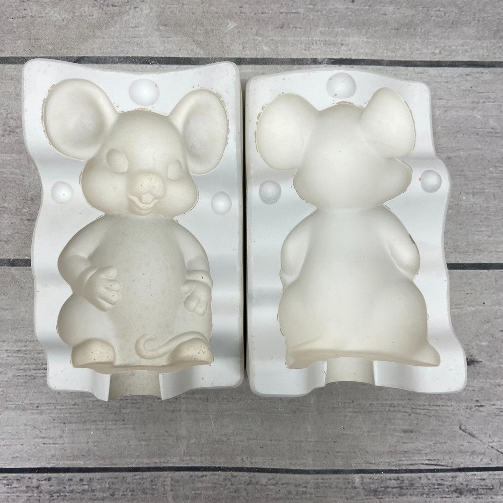 Unbranded Ceramic Casting Mold Mouse Figurine #R-602