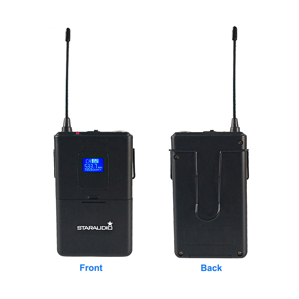 UHF Microphone Receiver Wireless Handheld Mic Headset Lavalier Lapel Microphone