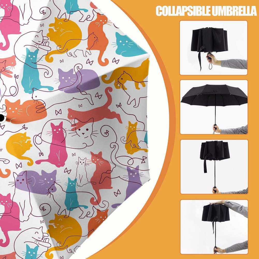 Travel Compact Windproof Umbrella, Small Automatic Folding Umbrella for SZ02