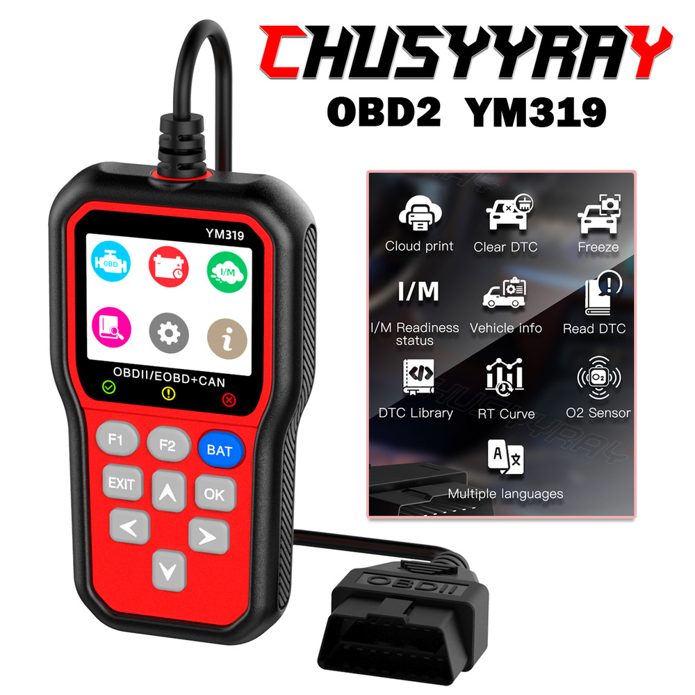 YM319 OBD2 Code Reader Car Scanner Turn Engine Light Off Diagnostic Tool