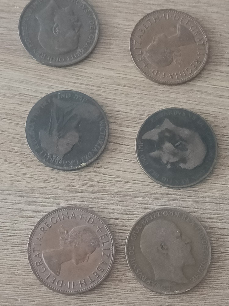 bronze 1 penny coins x 20 mixed dates