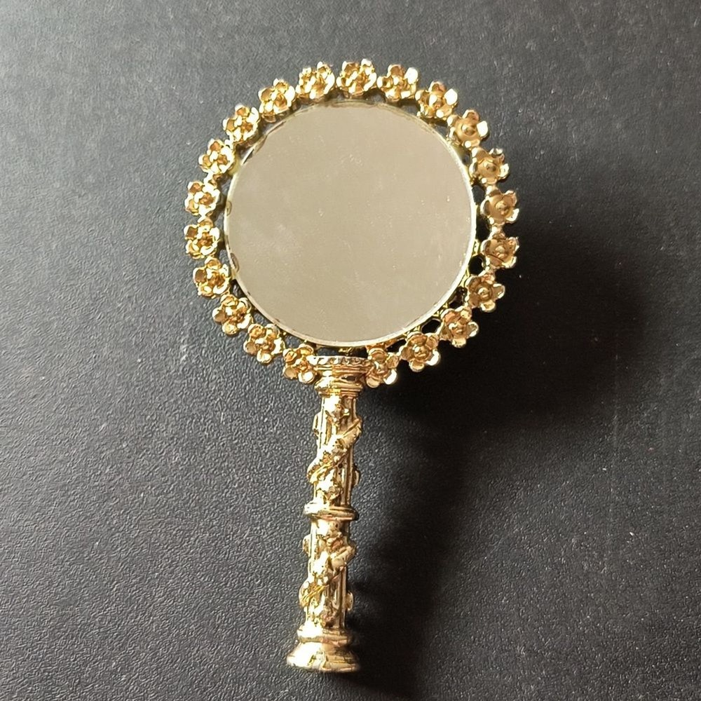 Vintage Sam Fink Hand Mirror