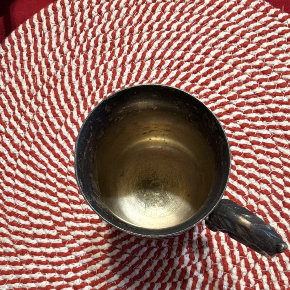 Antique Silverplate Cup with Ornate Handle