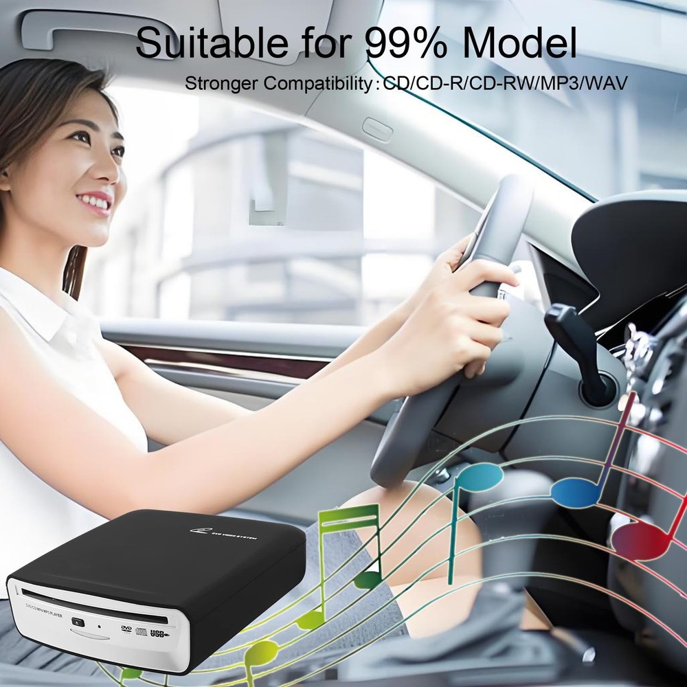 Portable CD Player for Car with Bluetooth and USB Connection,USB External Uni...