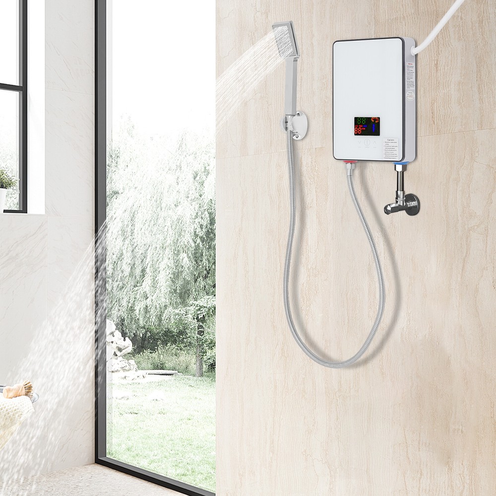 4500W Electric Instantaneous Water Heater w/LED Screen 110V Sink Hot Water Tank