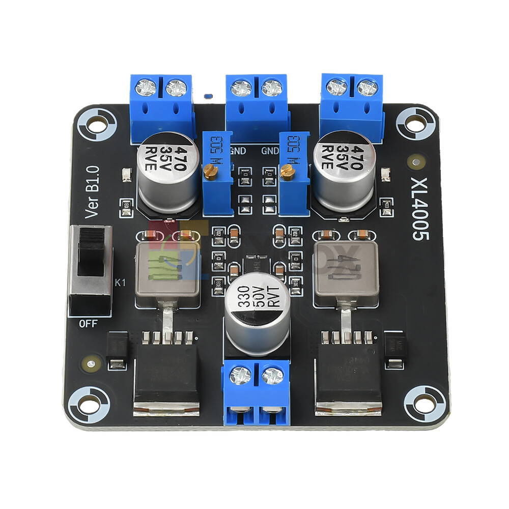 DC-DC 5-32V to 0.8-30V Adjustable Step-Down Power Module Xl4005E1 Dual Switch 5A