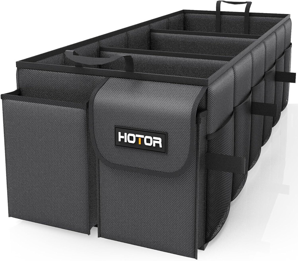 Durable SUV Trunk Organizer with 3 Compartments - Portable & Adjustable