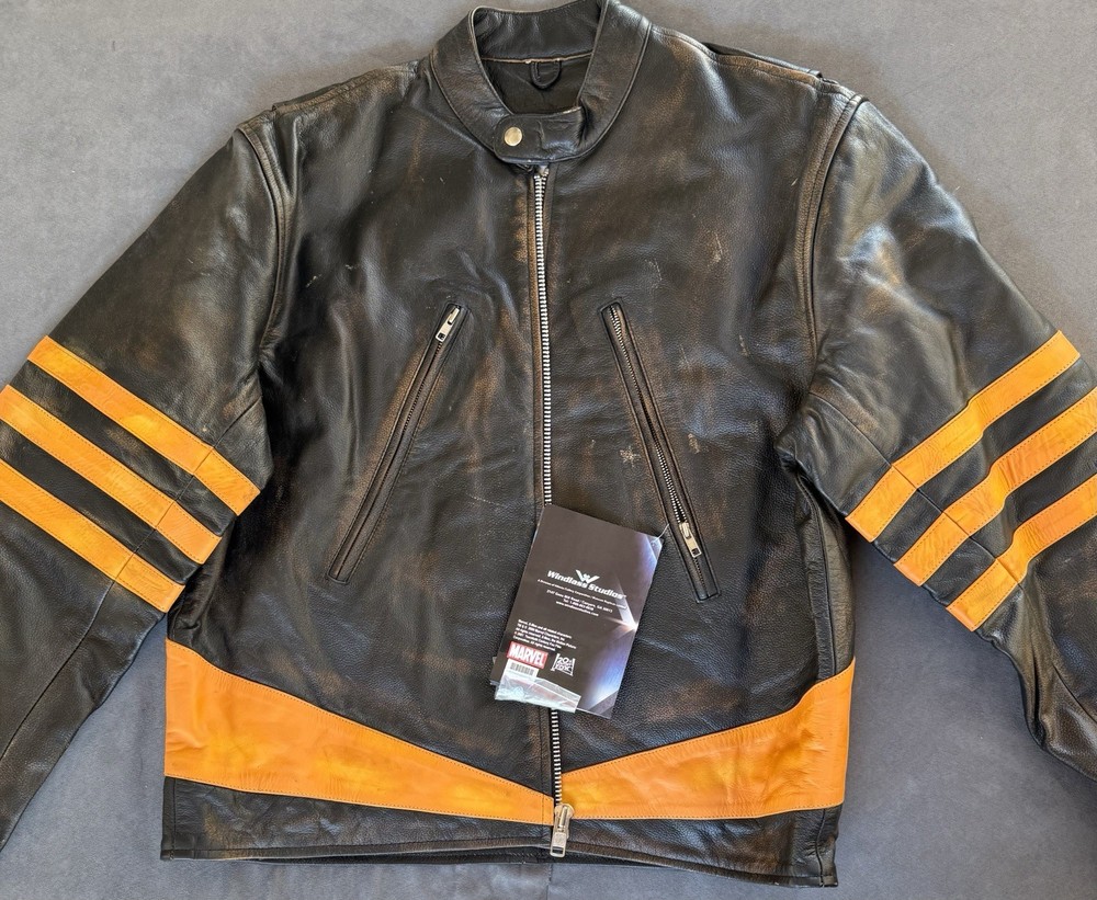 X-Men Wolverine Jacket Museum Replicas Prop Leather Jacket Windlass Studios