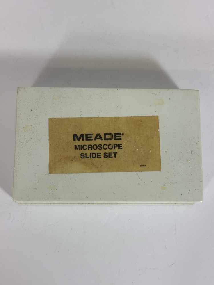 Meade Microscope Slide Set Prepared 5 Slides Biology Science