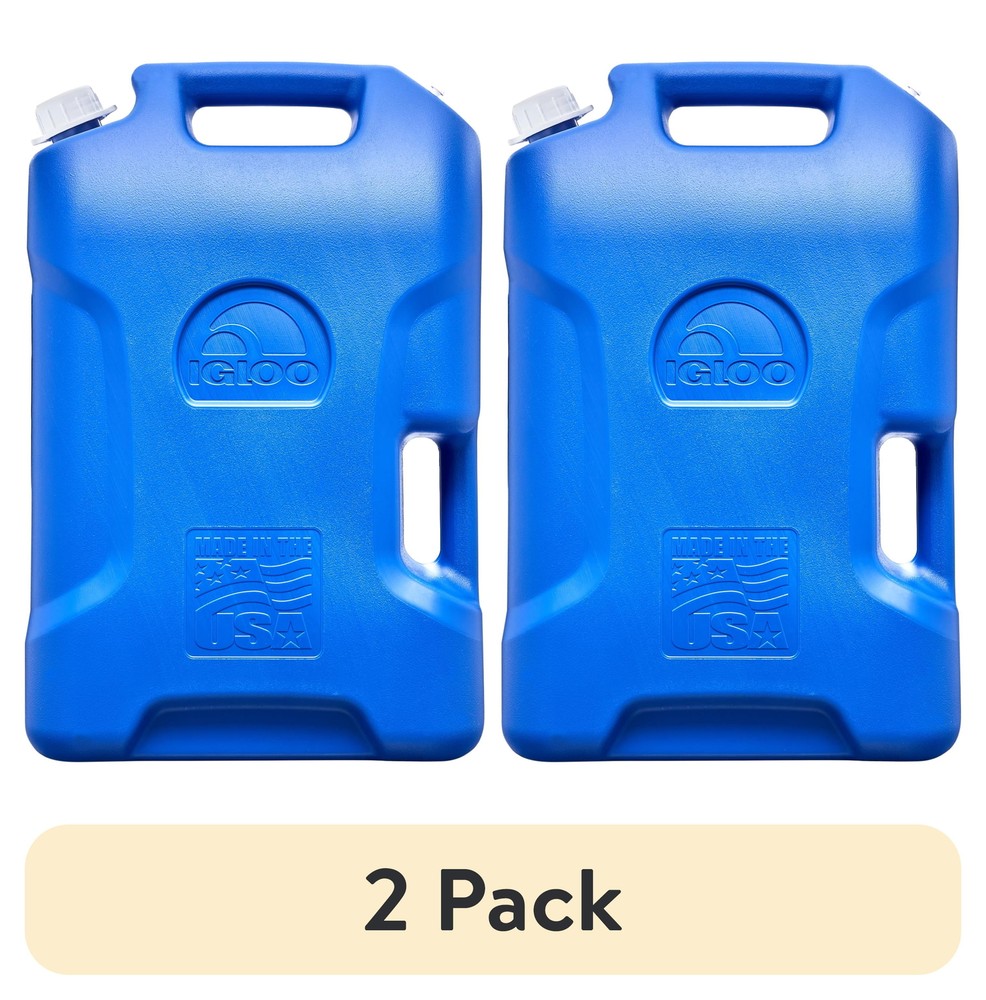 6 Gallon Camping Water Storage Container, Blue