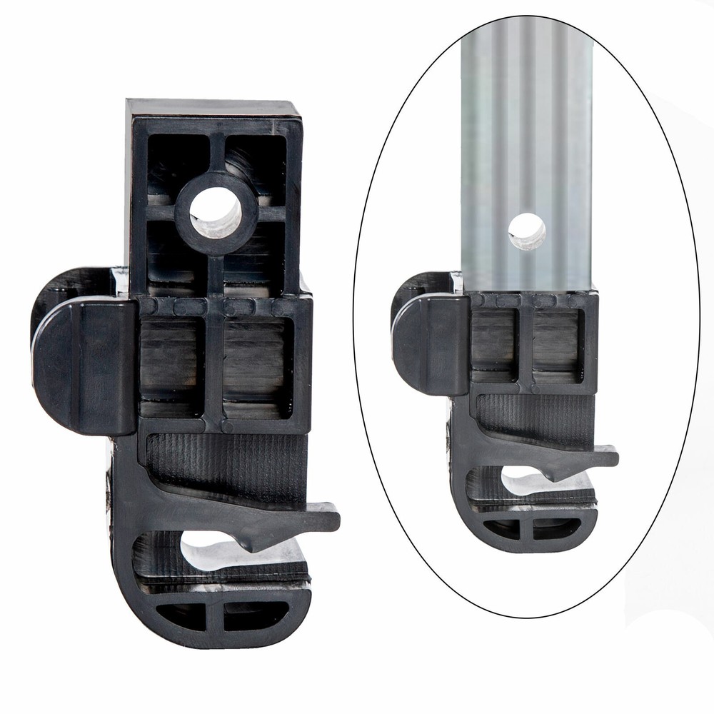 2 PACK For Pontoon Bimini Top Latch Black Plastic Connector Bracket #002957