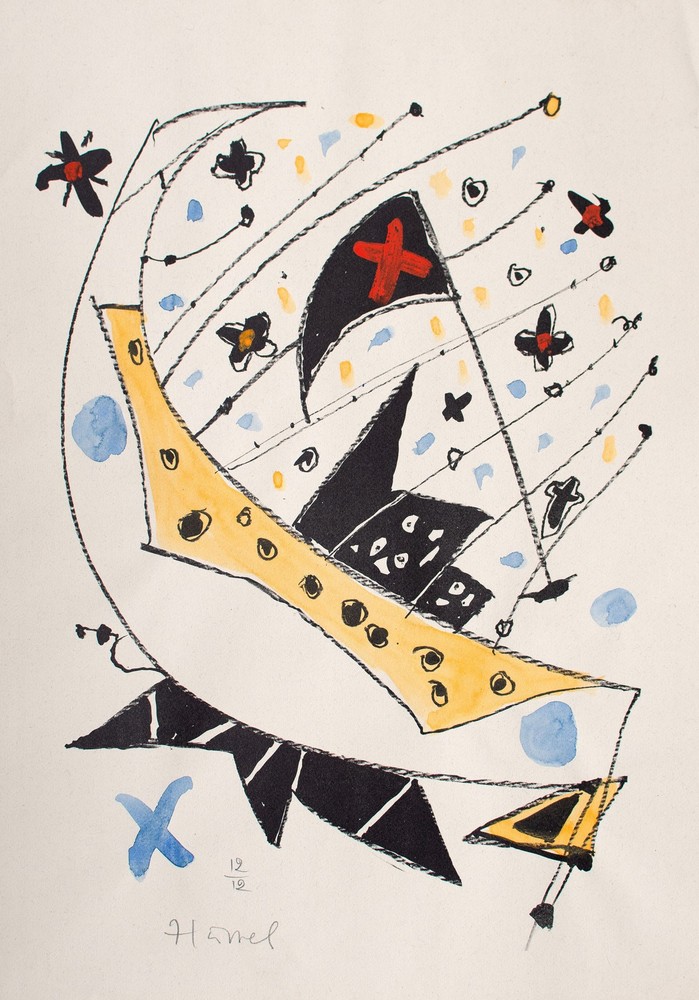 Horst Hussel 6 Algraphs Watercolour Each Signed Trial Print and Numbered