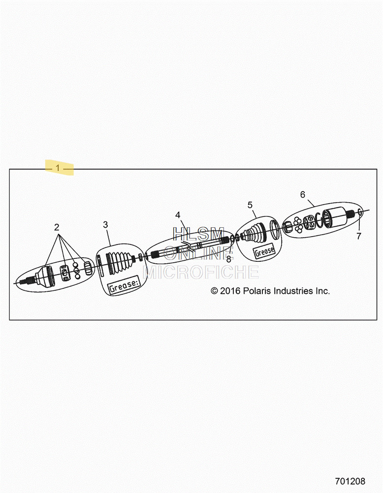 Polaris Front Halfshaft Assembly - 1333943