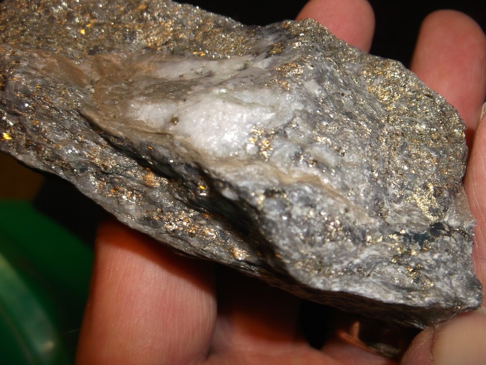Gold, silver, copper, 244 grams samples ,ore high grade .