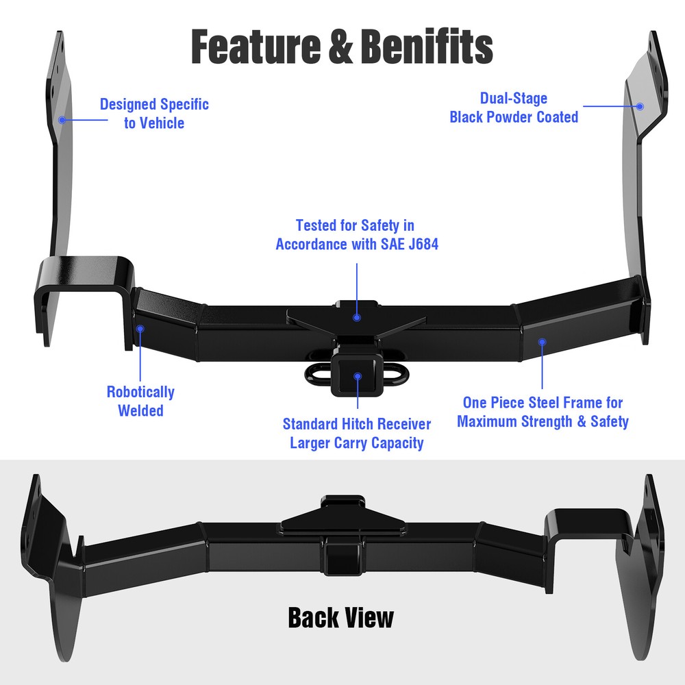 2 Inch Trailer Hitch Receiver For Ford Transit Connect 2010-2013